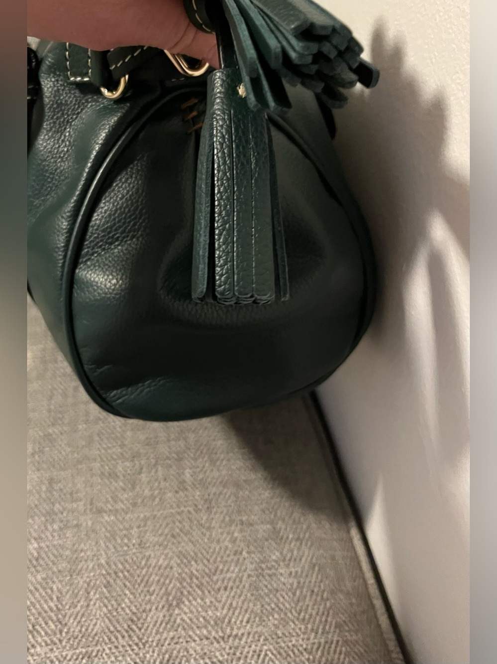 Dooney & Bourke Sorrento 30 satchel Ivy with pocket - Picture 16 of 16